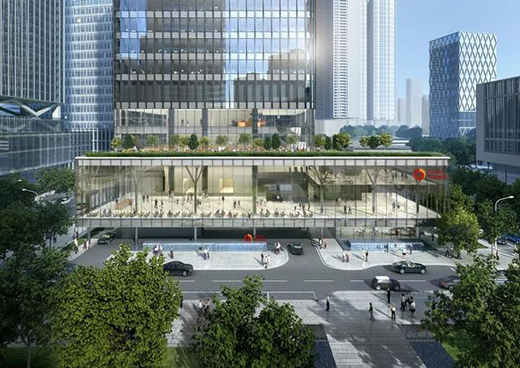 深圳中金大廈，建筑設計理念取意“大樹”